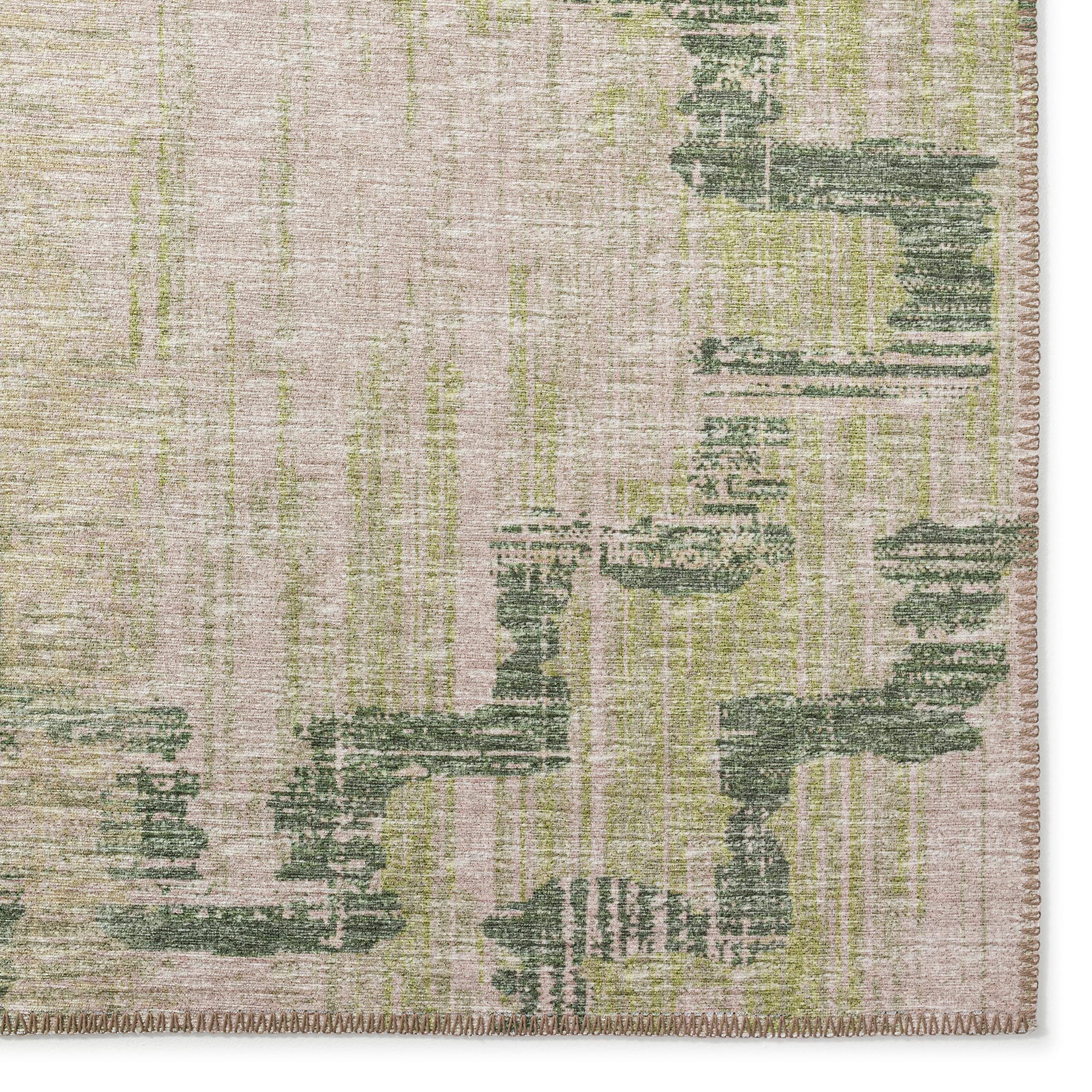 Addison Rugs Yuma AYU45 Green 8' x 10' Area Rug - Soft Indoor Outdoor Carpet for Living Room, Bedroom, Patio & Home Decor