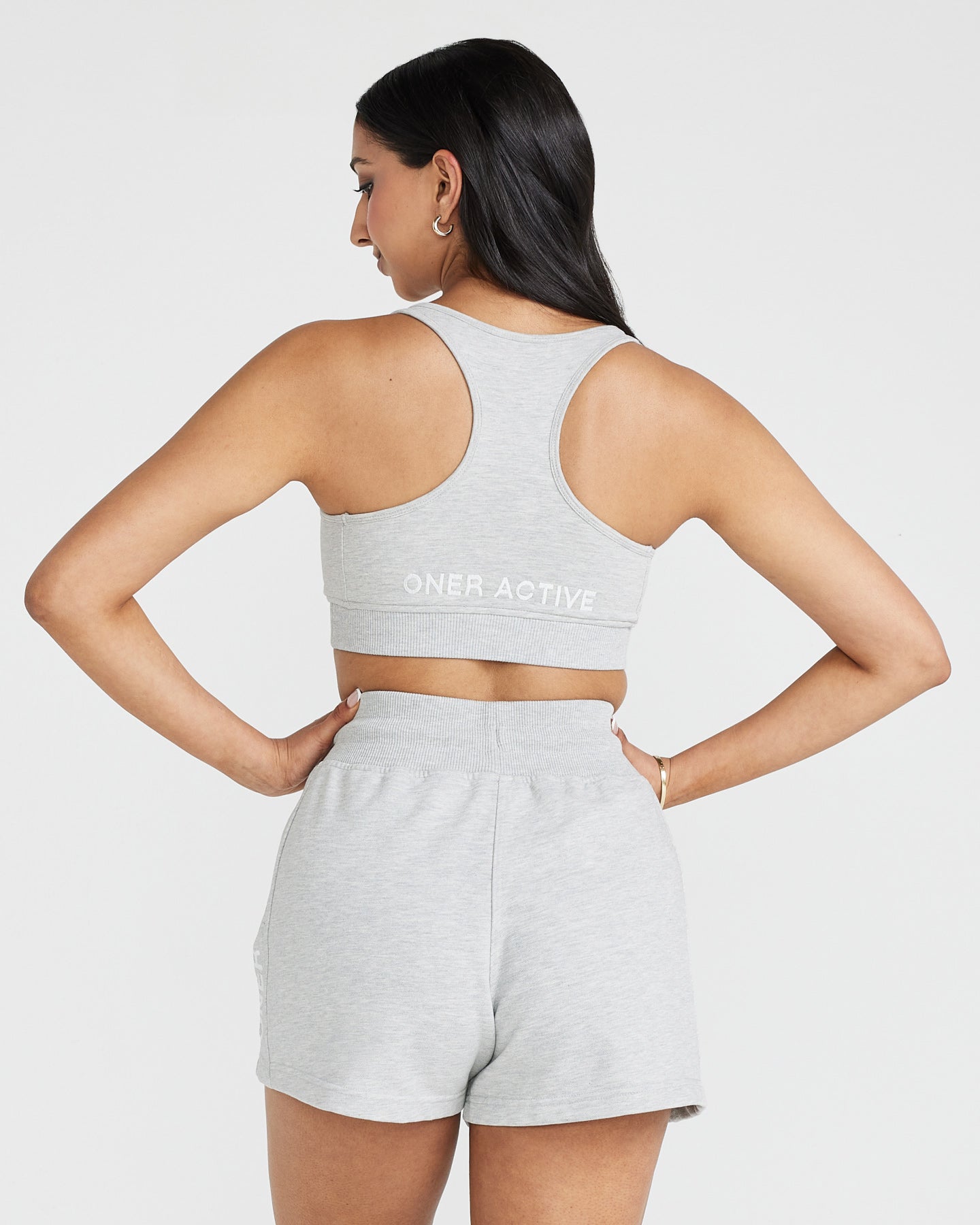 Classic Lounge Bralette - Comfortable Wireless Bra in Silver Marl for Women | Perfect for Yoga, Sleep & Relaxation at Home