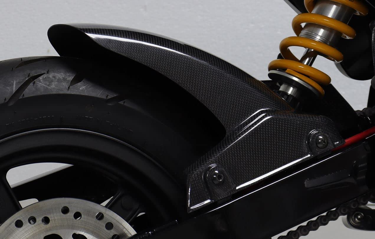 Carbon Fiber Rear Hugger Fender for 2022-2023 Honda Grom RR (BPCH-7048) - Lightweight Motorcycle Protection for Street & Track Riding
