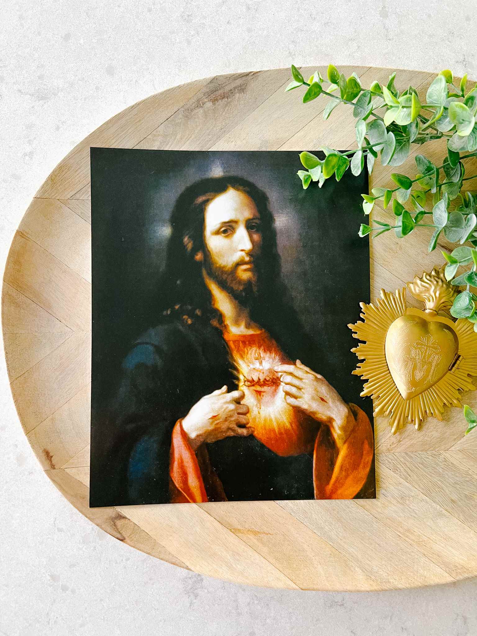 Sacred Heart Enthronement Kit - Catholic Home Altar Set for Prayer & Devotion - Perfect for Family Worship & Religious Decor