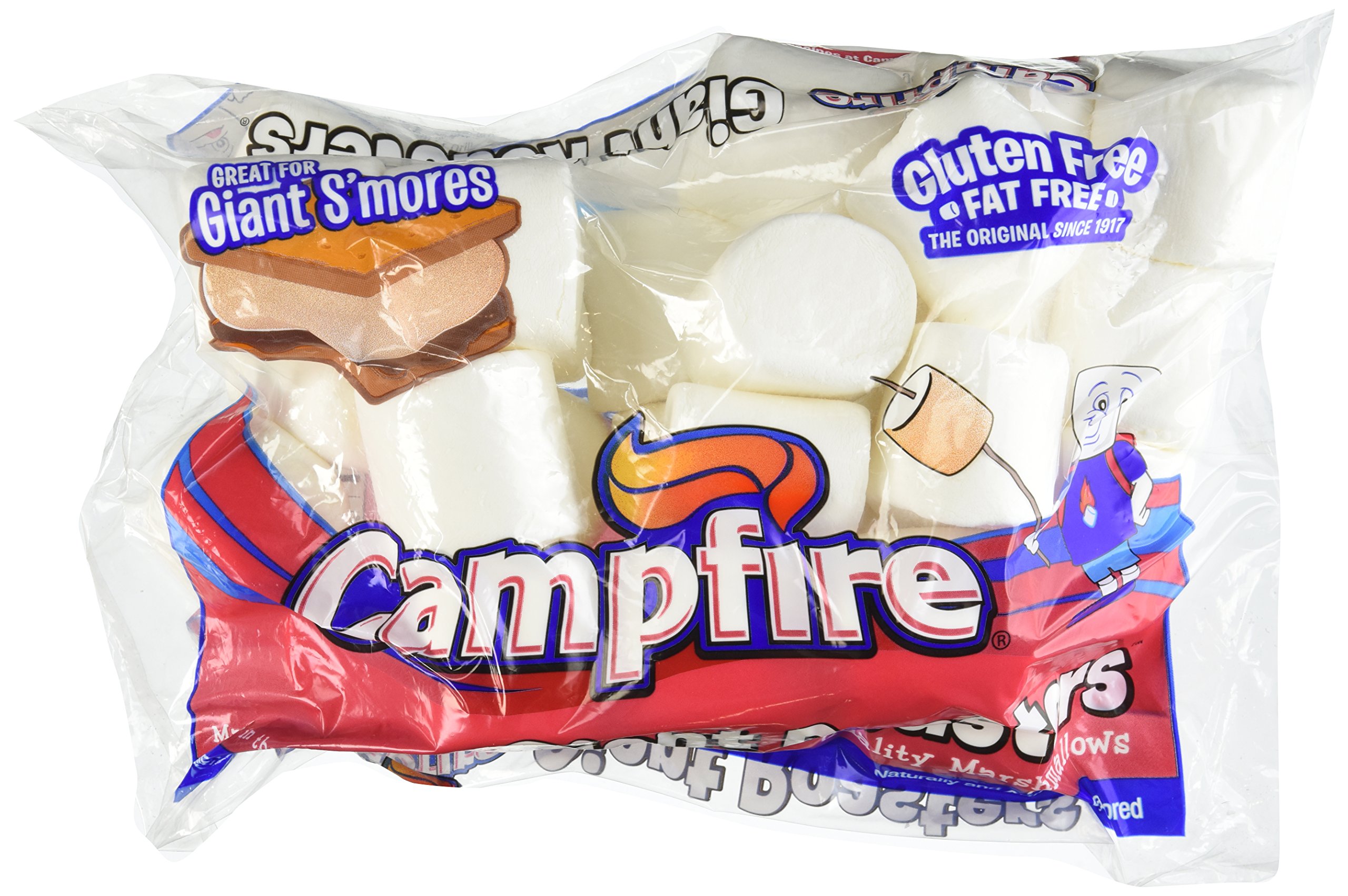 Premium Extra Large 2 Inch Campfire Marshmallows - 28oz Bag (Pack of 2) | Perfect for S'mores, Hot Cocoa & Backyard Bonfires