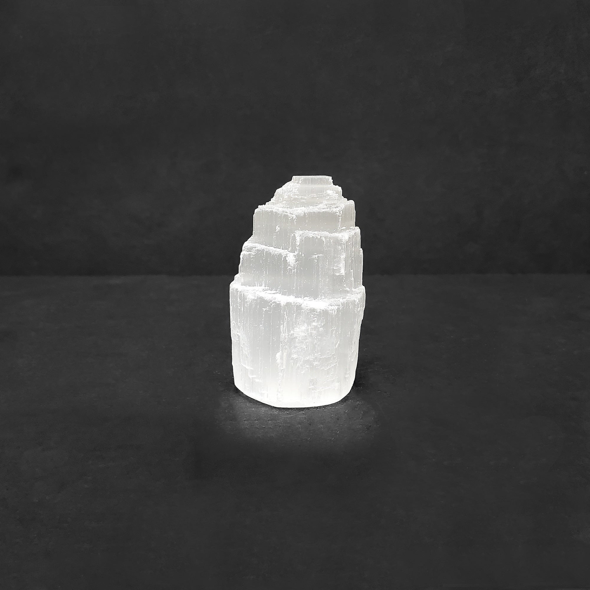 Natural Self Standing Selenite Crystal Pagoda Tower - Energy Cleansing & Healing Stone for Meditation, Chakra Alignment - Spiritual Home Decor & Protection Crystal (12