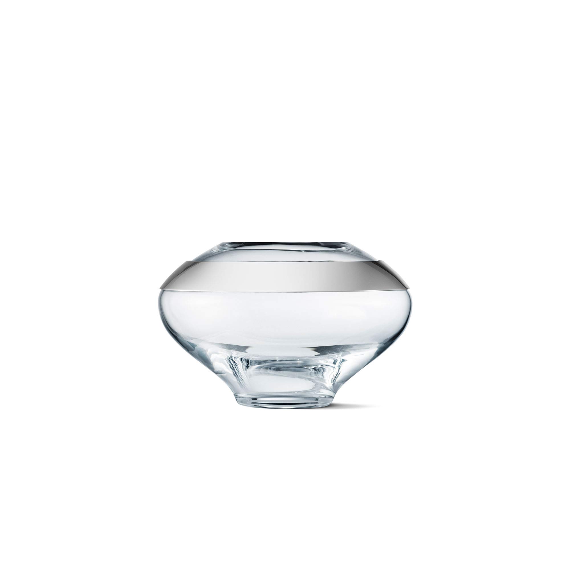 Georg Jensen DUO Small Glass Flower Vase - Modern Home Decor for Living Room, Dining Table & Wedding Centerpieces