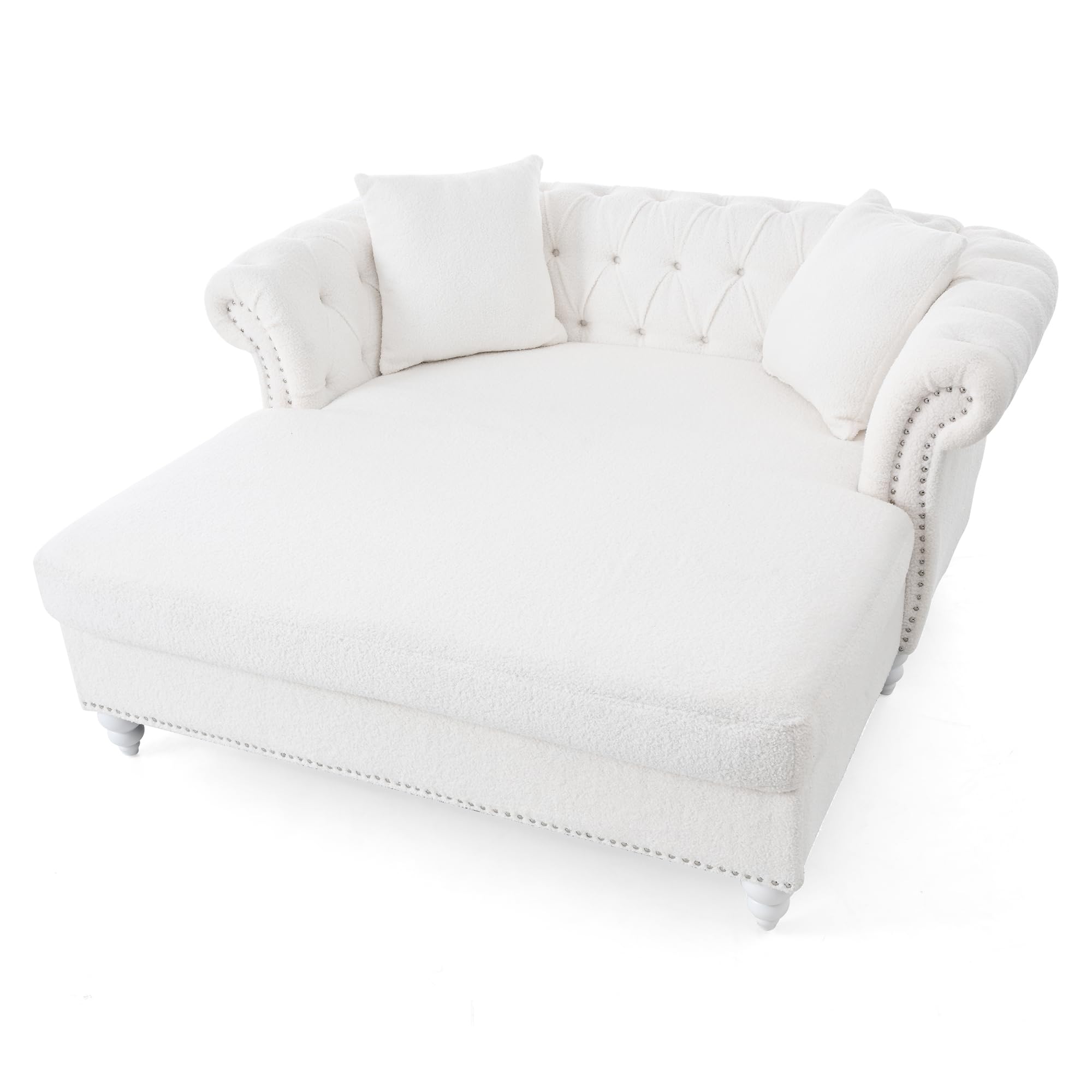 2-Seater Sofa Couch with 2 Pillows, 63