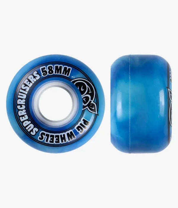 Pig Wheelsfilmer Street Cruiser 54mm 85a Pale Blue Skateboard Wheels - Perfect for Smooth Cruising and Street Skating