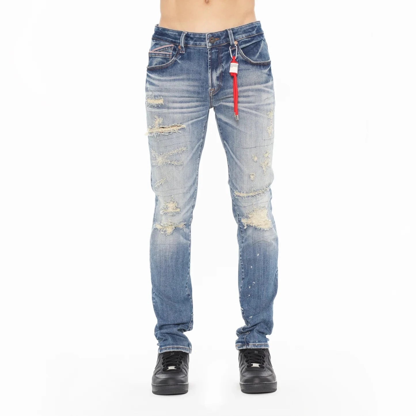 CULT OF INDIVIDUALITY Rocker Slim 602 Jeans for Men - Stretch Denim Pants in Pebble Wash | Trendy Slim Fit Jeans for Casual Wear & Night Out