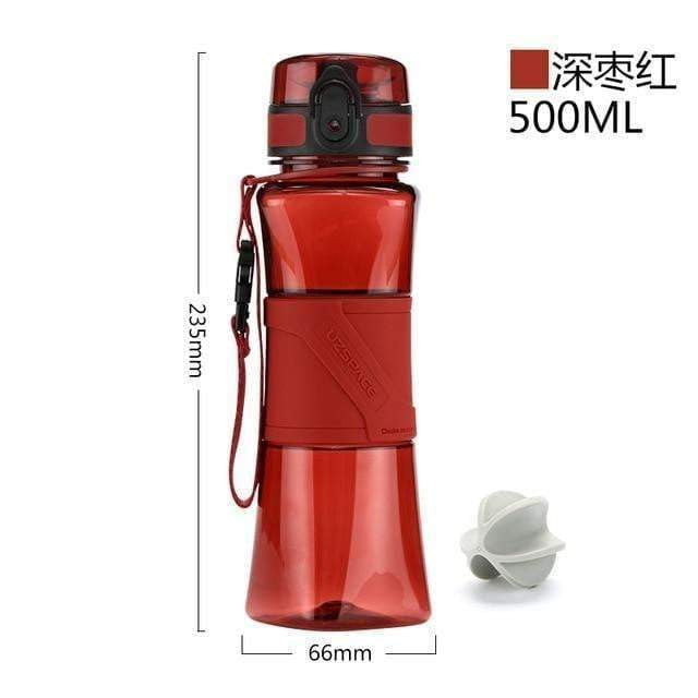 UZSPACE Shaker Sports Water Bottle - 350ml/500ml BPA-Free Tritan Plastic Water Bottle for Gym, Running, Hiking & Camping | Leakproof & Durable Drinkware for Fitness Enthusiasts & Outdoor Adventures