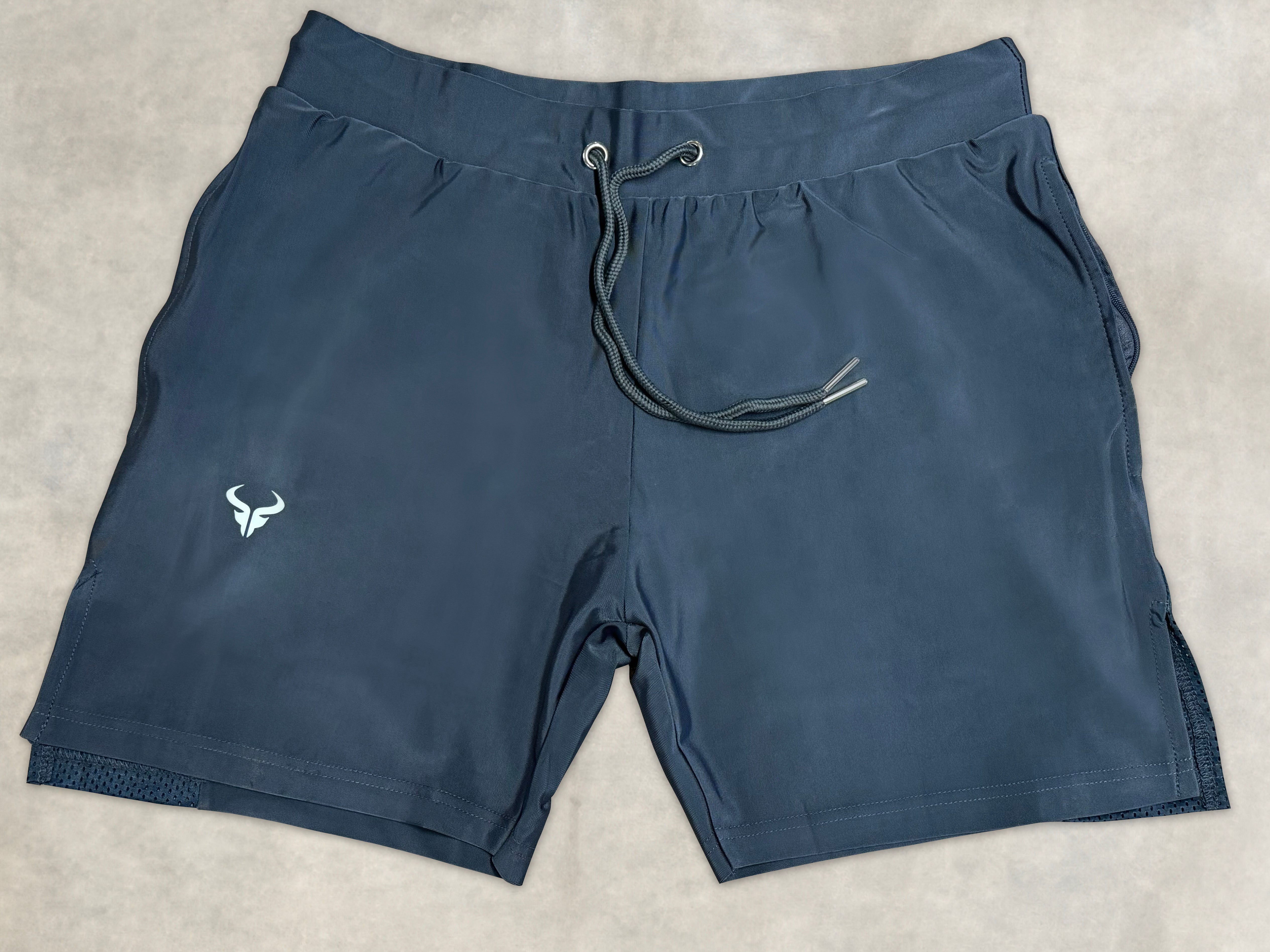 Cerus Grey Synergy Linerless Running Shorts for Men - Lightweight Quick-Dry Workout Shorts with Pockets - Perfect for Gym, Jogging & Outdoor Activities