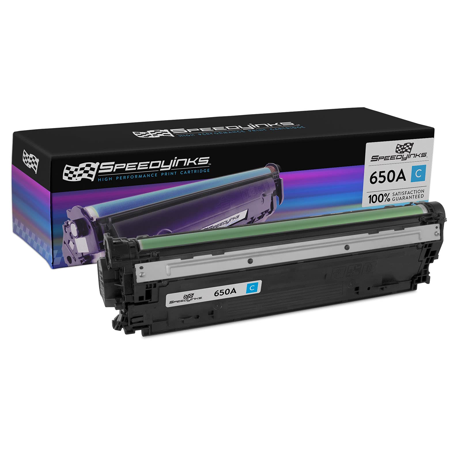 High-Quality Speedy Inks Remanufactured Toner Cartridge Replacement for HP 650A CE271A (Cyan) | Compatible with HP Color LaserJet Enterprise CP5525 Printer | Perfect for Office Printing & Professional Documents