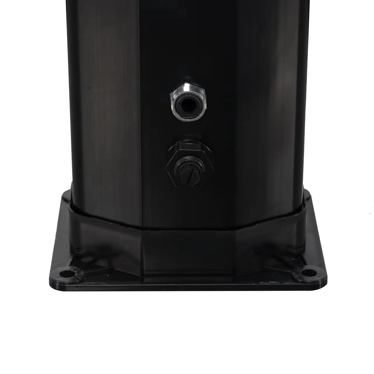 5.3/9.3 Gallon Solar Outdoor Shower with Heated Shower Head & Foot Tap - Portable Hot Water System for Garden, Backyard, Poolside, Beach, Spa | Perfect for Camping, RV Trips & Off-Grid Living (Black 9.3 Gallon)