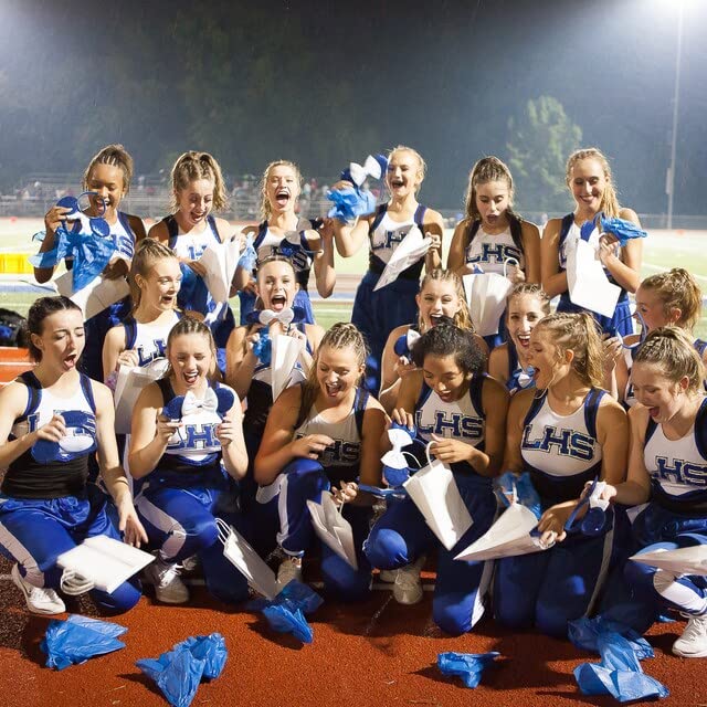 Custom Ears Headbands for School Teams, Dance & Cheerleading - Gold Blue Sequins Hair Accessories | Perfect for Sports Events, Performances & Spirit Days