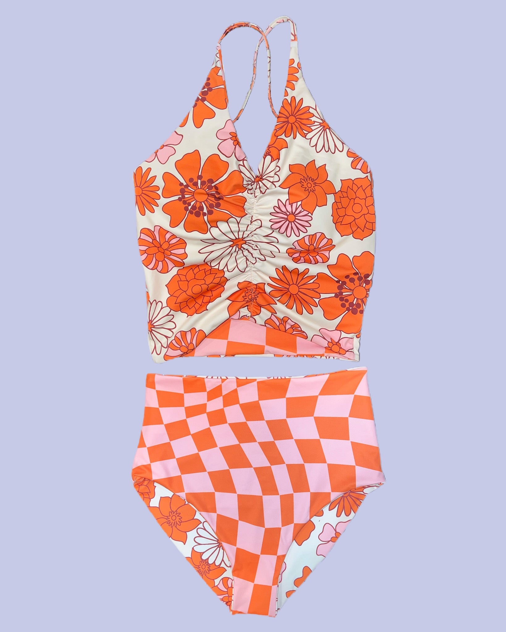 Brighton Reversible Tankini Top - Women's Swimwear for Beach & Pool - Stylish & Comfortable Two-Piece Swimsuit for Summer Vacation