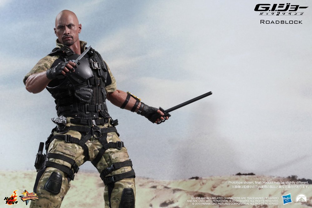 Hot Toys GI Joe Retaliation 1/6 Scale Collectible Action Figure - Roadblock | Highly Detailed Military Soldier Model for Display & Collection | Perfect for Fans, Gift Giving & Home Decor