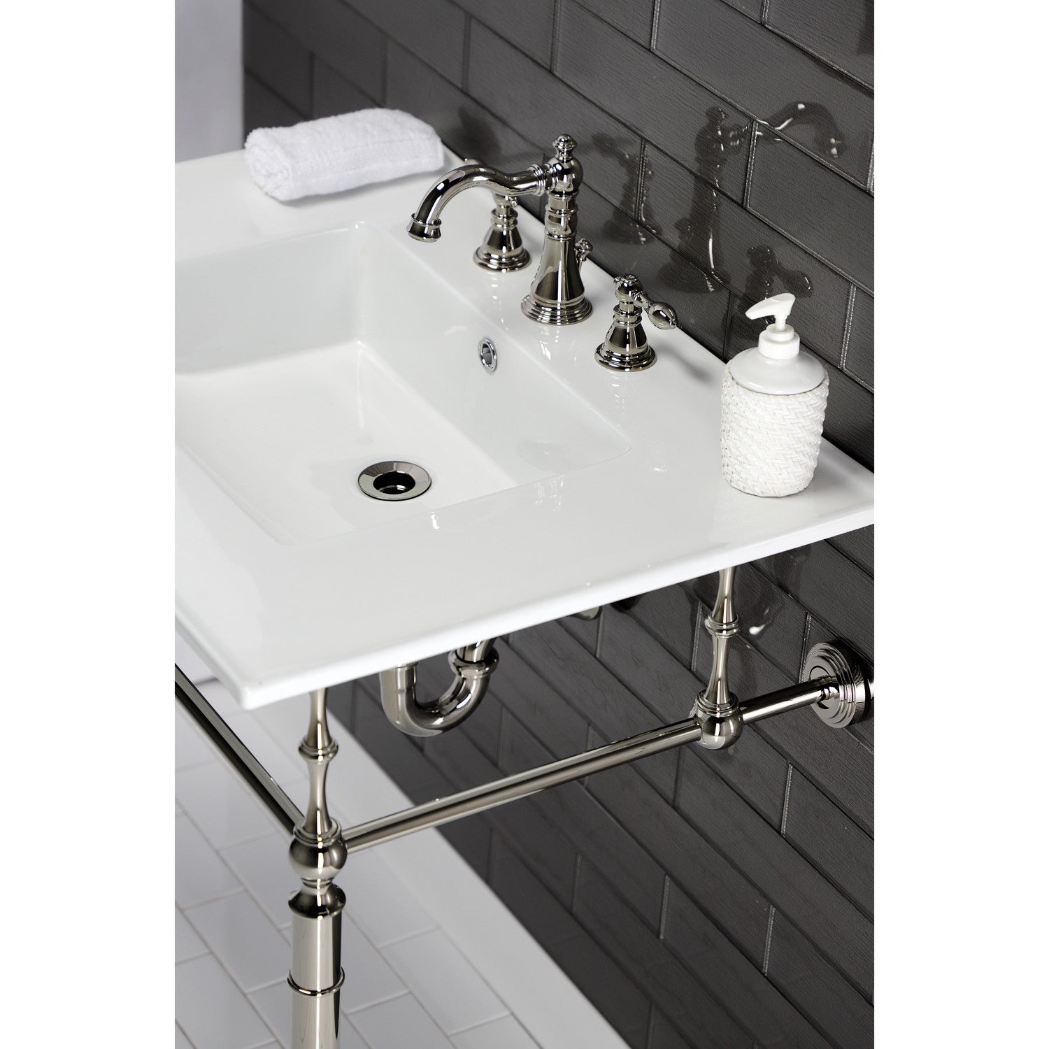 American Classic FSC1976ACL 3-Hole Widespread Bathroom Faucet with Brass Pop-Up Drain - Two Handle Deck Mount in Naples Bronze Finish | Perfect for Modern Bathroom Vanities & Powder Rooms