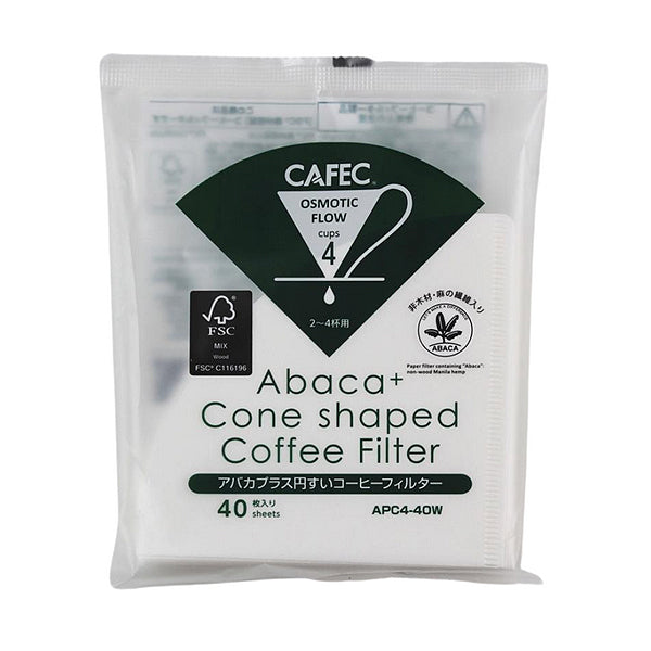 Premium Cafec Abaca Plus Coffee Filters - 100% Natural Abaca Fiber for Pour Over, Drip, and Chemex Brewing - Perfect for Home Baristas and Specialty Coffee Lovers