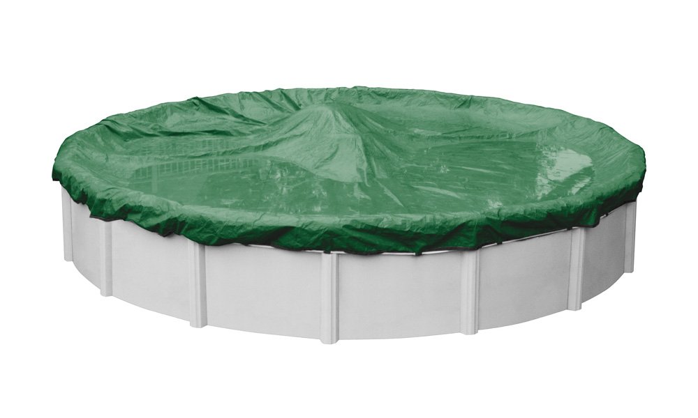 Robelle 5024-4 24-Foot Round Above Ground Winter Pool Cover - Heavy Duty Cold Weather Protection for Swimming Pools | Perfect for Snow, Ice & Winter Pool Maintenance