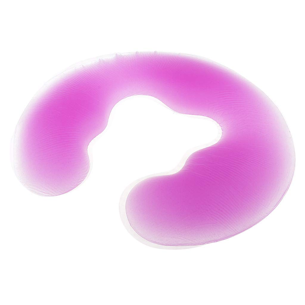 Premium Silicone Face Pillow Pad for Massage Tables - Comfortable Headrest Cushion for Beauty Salon & Spa Treatments (Purple) - Ideal for Facials, Massage Therapy & Relaxation Sessions