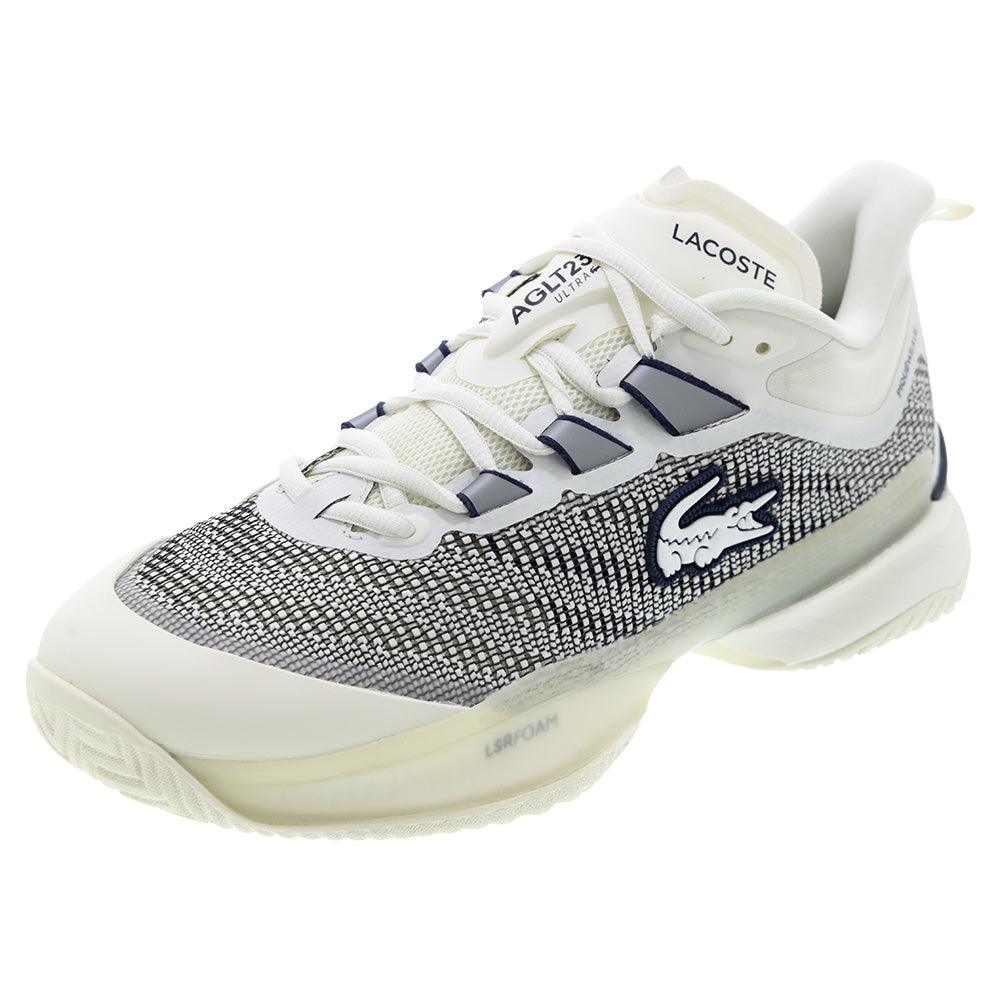 Men's AG LT23 Ultra Lightweight Tennis Shoes - Breathable & Durable for Court & Casual Wear - Off White & Navy Blue | Perfect for Tennis, Gym, Running & Everyday Comfort