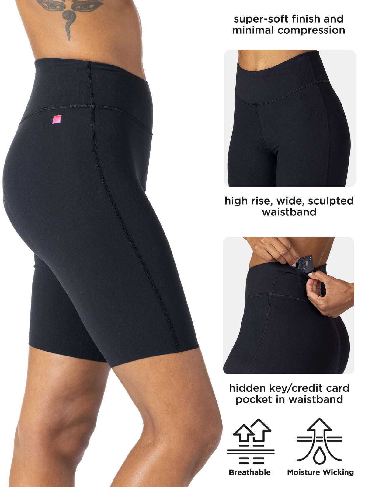 Women's Terry Bike Shorts with Padded Chamois - 9.5