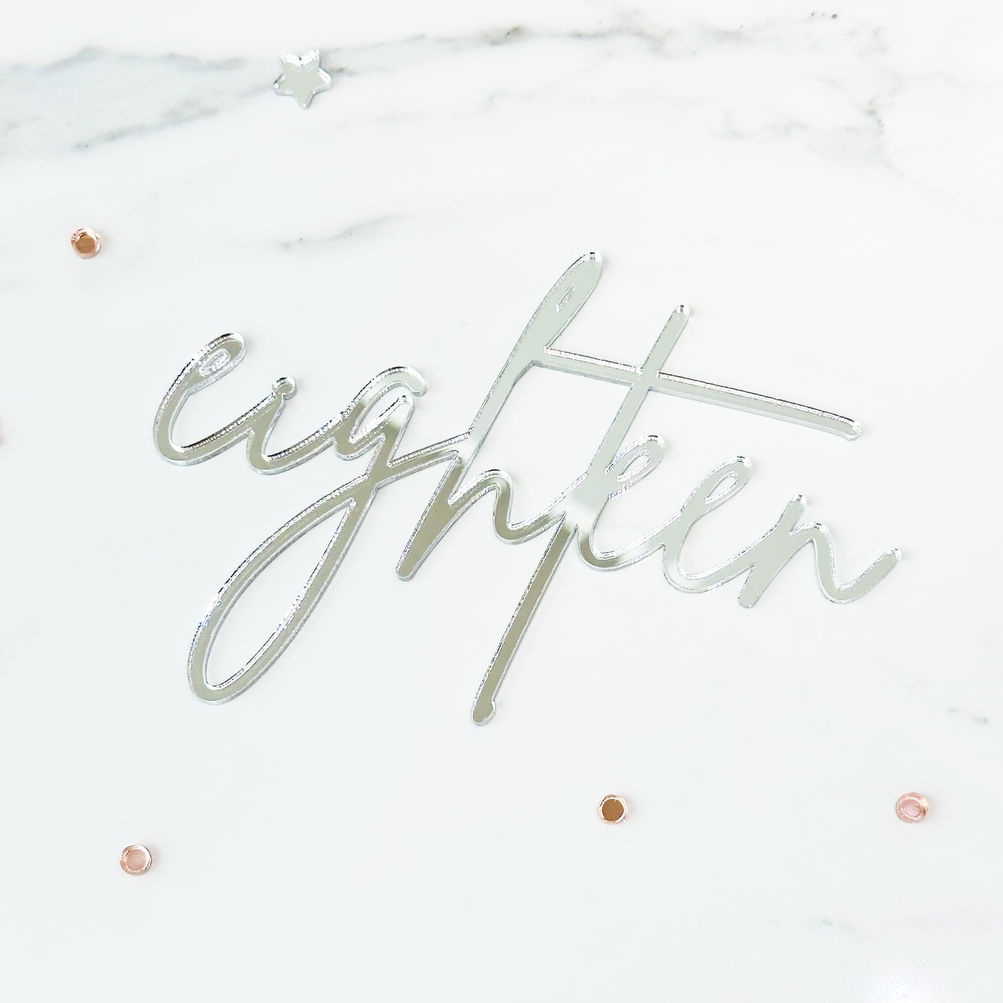 Custom Personalized Acrylic Cake Topper - Wedding, Birthday & Baby Shower Cake Name Sign - Elegant Cake Decoration for Special Occasions - Perfect for Wedding Place Cards & Celebration Cakes