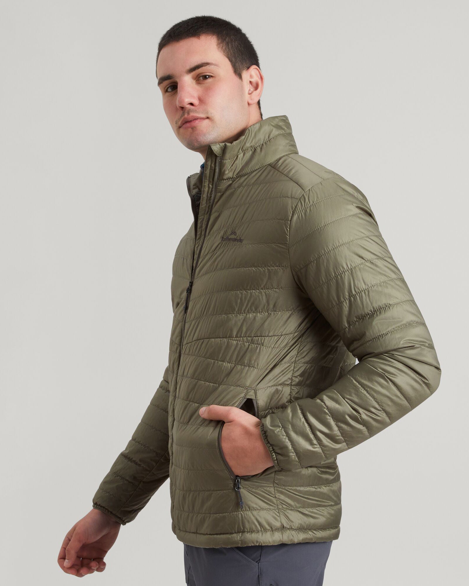 Heli R Men's novaLOFT Jacket - Lightweight Waterproof Windbreaker for Outdoor Activities - Hiking, Camping & Travel (Beech)
