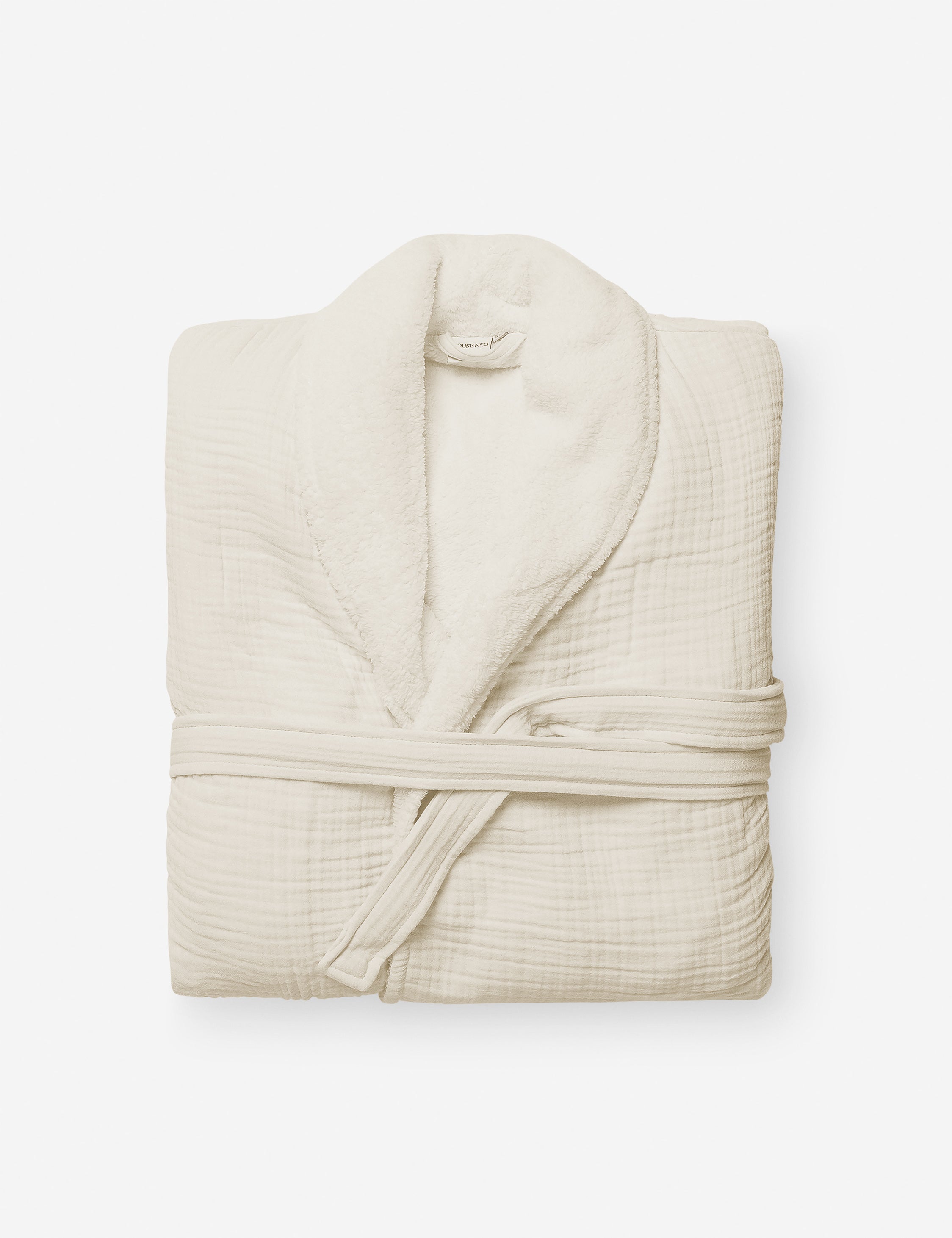 Alaia Sherpa Robe by House No. 23 - Cozy Fleece Bathrobe for Women, Soft Plush Loungewear - Perfect for Spa Days, Relaxing at Home & Winter Comfort
