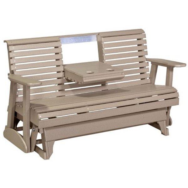Comfortable Plain Poly Glider Chair - 2ft & 4ft Sizes for Patio, Nursery, or Relaxation