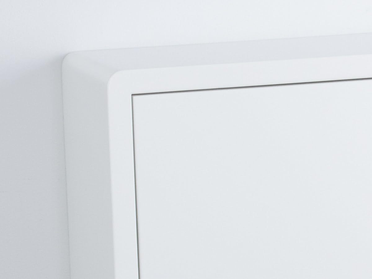 Premium White Floating Wall Cabinet - Modern Small Storage Shelf for Bathroom, Kitchen & Bedroom - High-Quality Wall Mounted Organizer Made in Canada