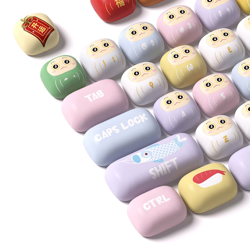Akko Good Luck Charm MOG Profile 138-Key Custom Mechanical Keyboard Keycap Set - Perfect for Gaming, Typing & DIY Keyboard Enthusiasts