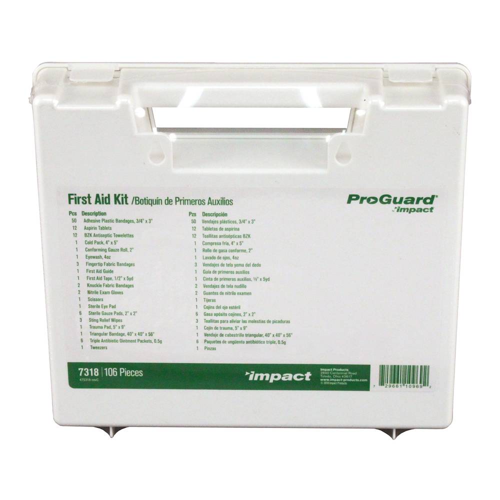 25-Piece First Aid Kit for Emergencies - Essential Medical Supplies for Home, Office, Car & Outdoor Adventures
