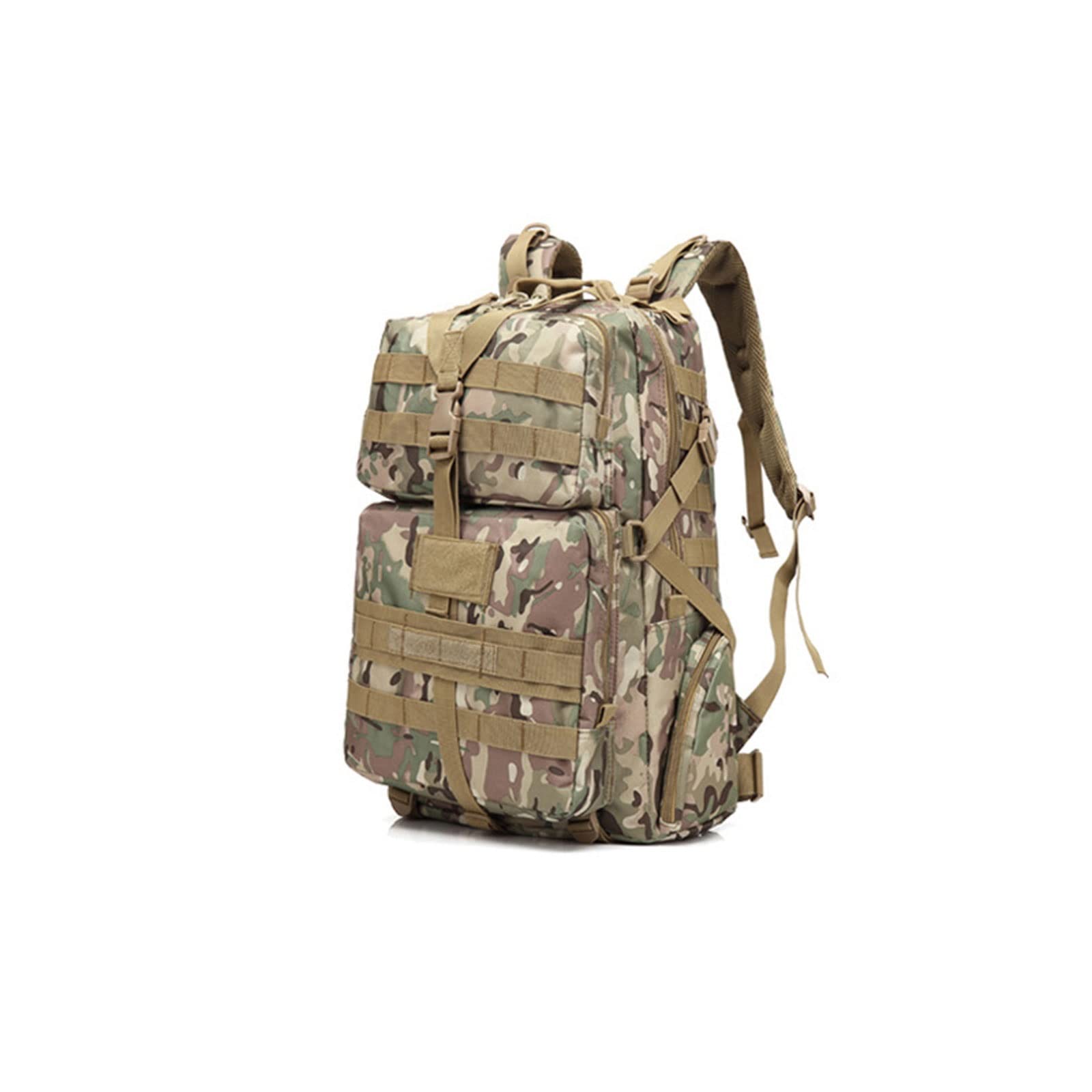 45L Tactical Backpack for Men & Women - Waterproof Molle Hiking Backpack for Camping, Hunting, Fishing & Outdoor Survival - Durable Travel Backpack - Perfect Gift for Father's Day (Brown, 45L) - Ideal for Hiking Adventures, Military Use & Emergency Preparedness