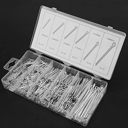 Ochoos 555-Piece Split Cotter Pins Kit - Mechanical Hitch Hair Tractor Fastener Clips Assortment with Storage Case | Ideal for Automotive, Machinery, and DIY Projects