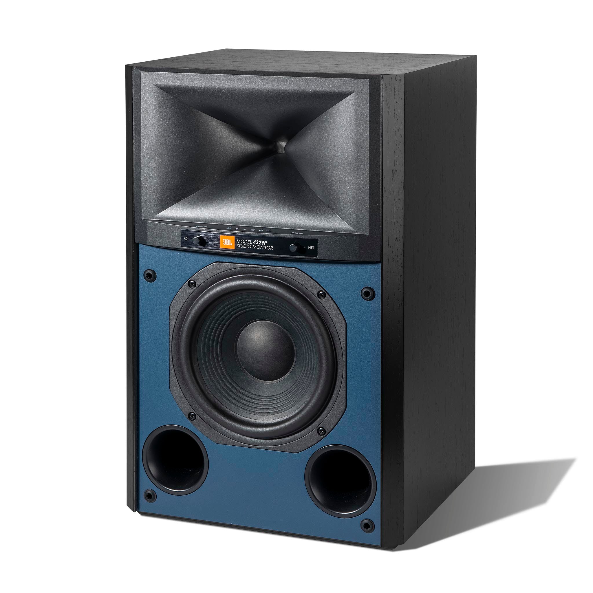 JBL 4329P Studio Monitor Powered Loudspeaker System (Pair) - Professional Studio & Home Audio Speakers for Music Production, DJing & Hi-Fi Listening