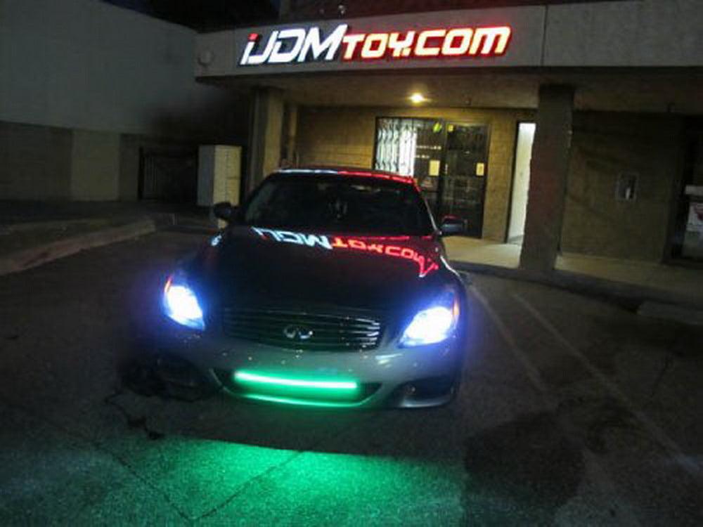 24/7 Color LED Knight Rider Accent Lighting Strip Kit with Remote Control - Customizable Car Interior Lighting for Cars, Trucks, and Motorcycles