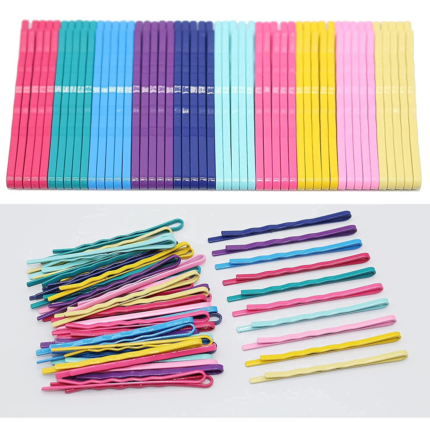 Colorful Metal Bobby Pins for Thick Hair - Cute Box Set for Women & Girls - Perfect for Styling & Updos