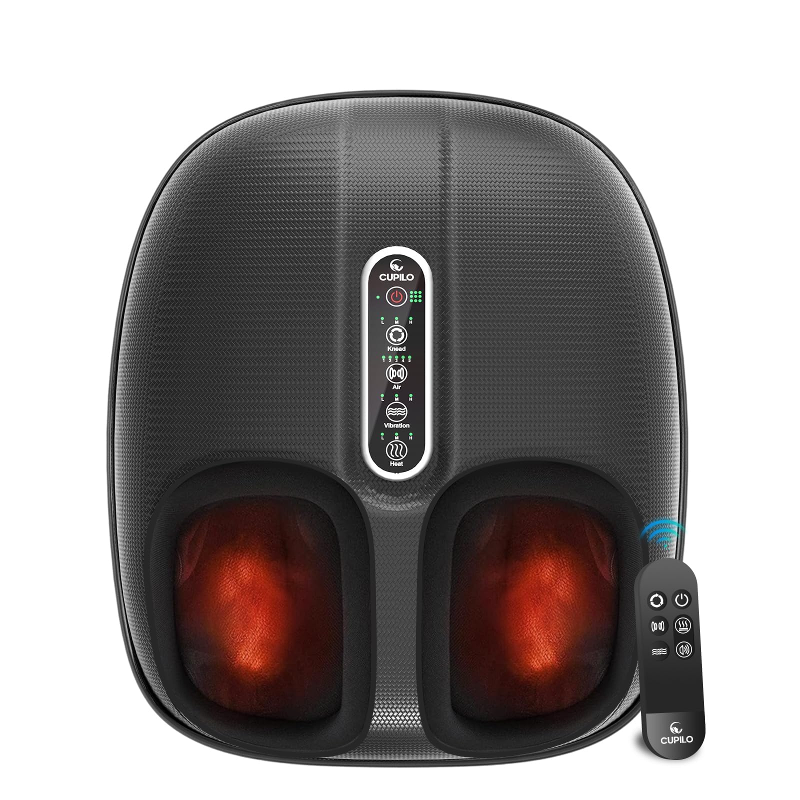 2025 Upgraded Shiatsu Foot Massager with Heat & Remote Control - FSA HSA Eligible Deep Kneading Compression Massage for Neuropathy, Plantar Fasciitis Relief - Perfect Gift for Men - Use at Home/Office for Relaxation & Pain Relief