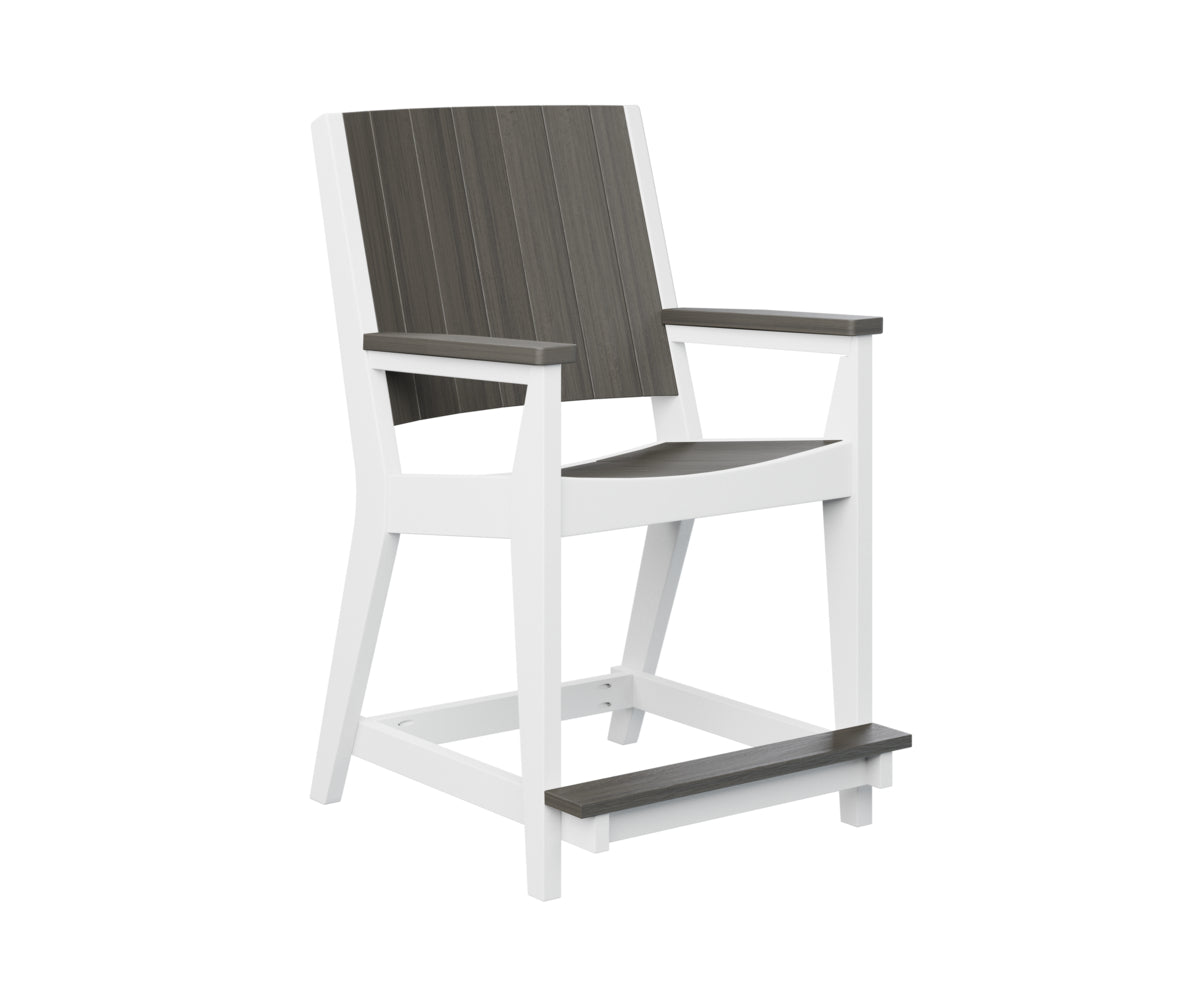 Berlin Gardens Mayhew Chat Counter Chair - Stylish Bar Stool for Kitchen Island, Breakfast Nook & Home Decor - Durable Indoor/Outdoor Use