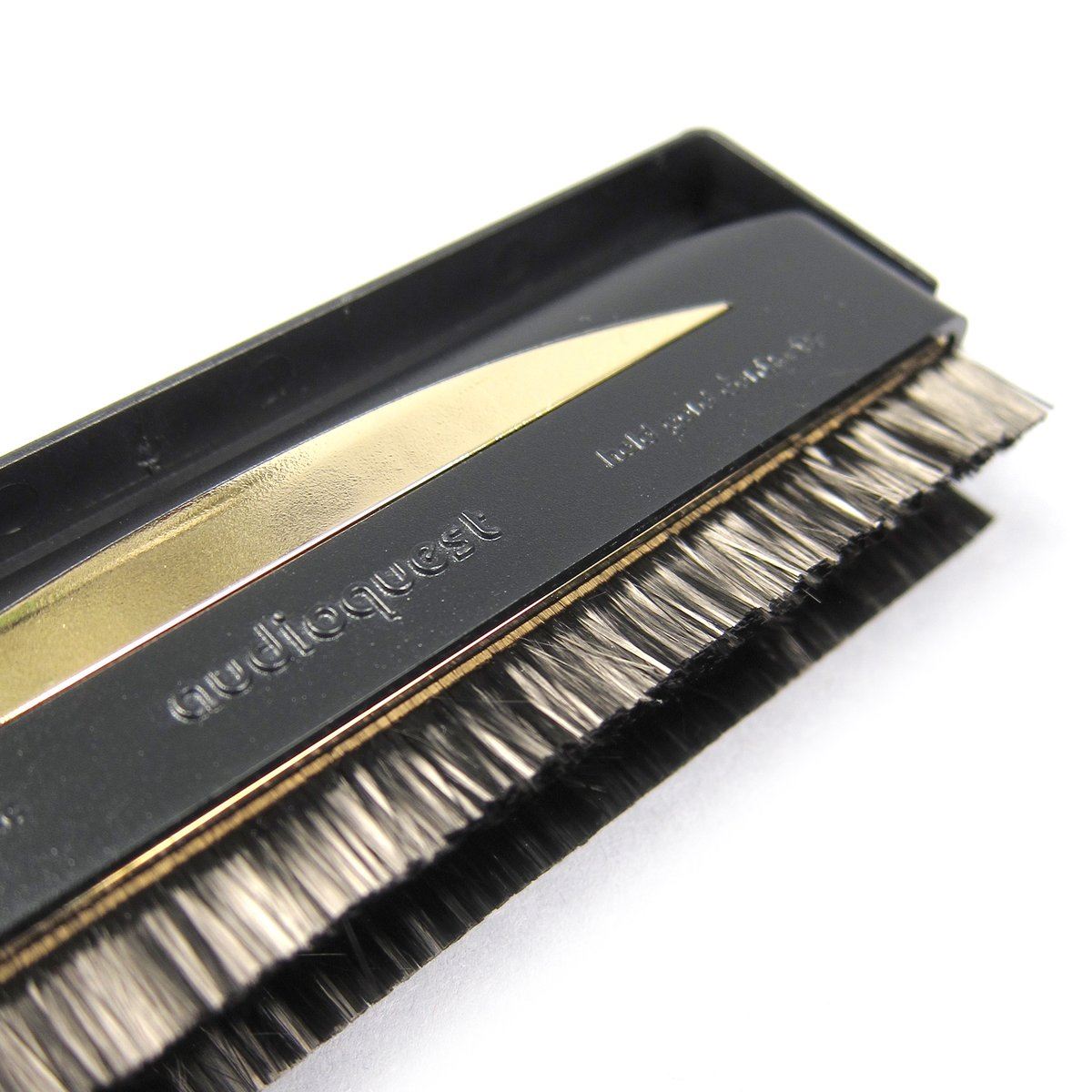 AudioQuest Super Conductive Anti Static Record Brush - Premium Vinyl Cleaning Tool for Static Removal & Dust Protection - Perfect for Record Players, Turntables & Vinyl Collections
