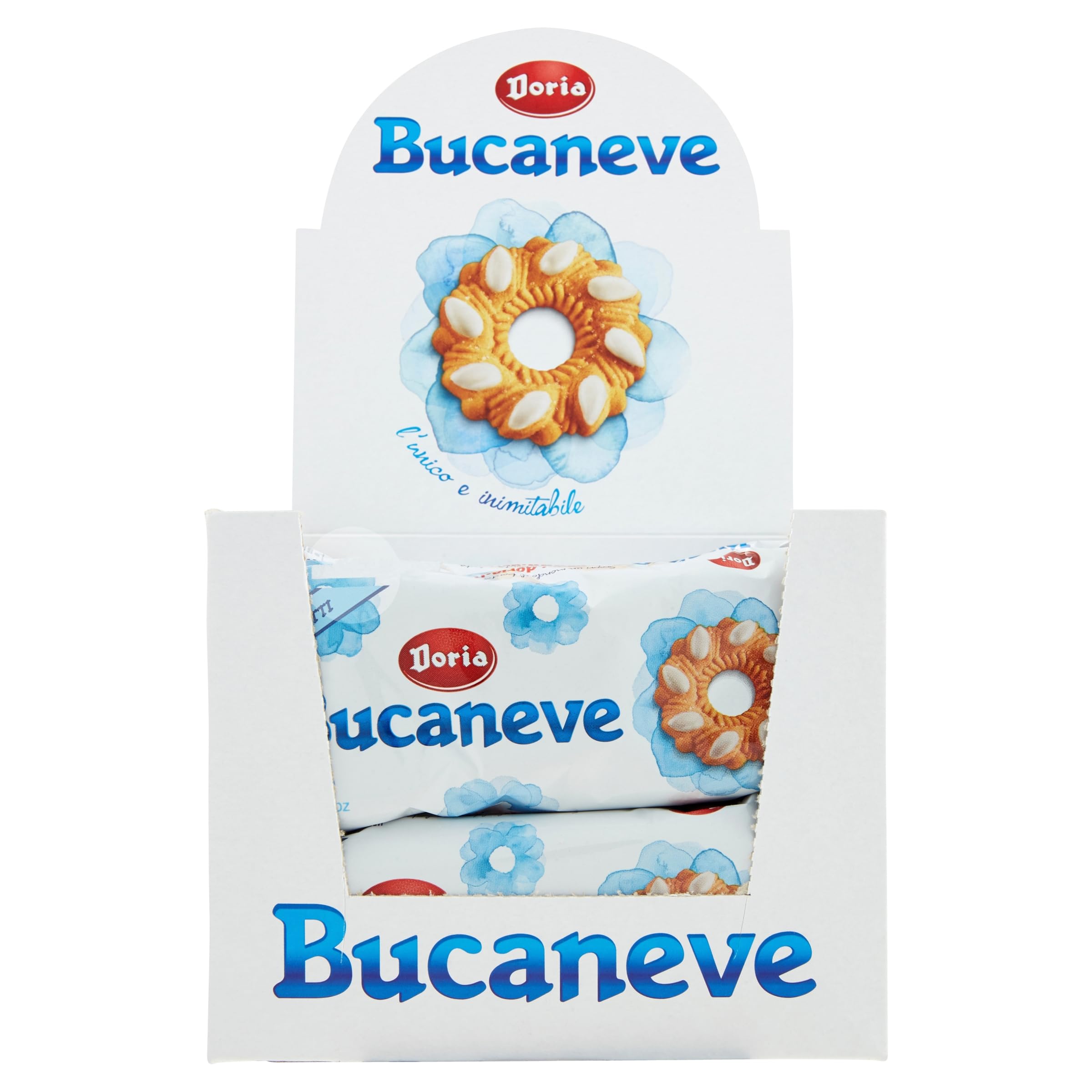 Bucaneve Doria Classic Italian Biscuits Cookie Box - Perfect for Gifts, Tea Time & Dessert