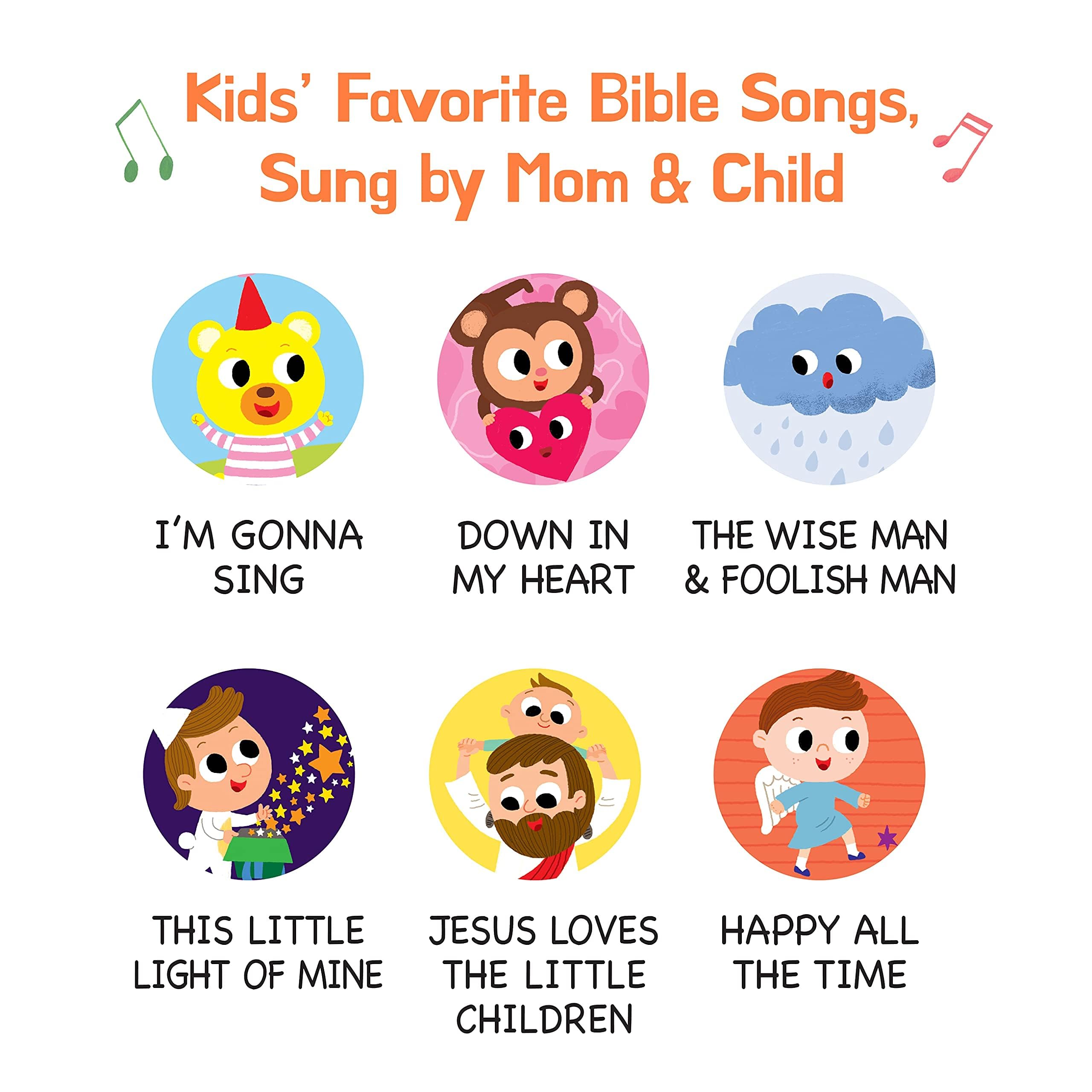 Christian Sound Books for Toddlers 1-3 - Bundle of 2 Interactive Bible Story Books with 12 Songs & Illustrations | Musical Learning Toys for Kids, Baptism Gifts for Boys & Girls - Perfect for Sunday School, Bedtime Stories & Faith-Based Early Education