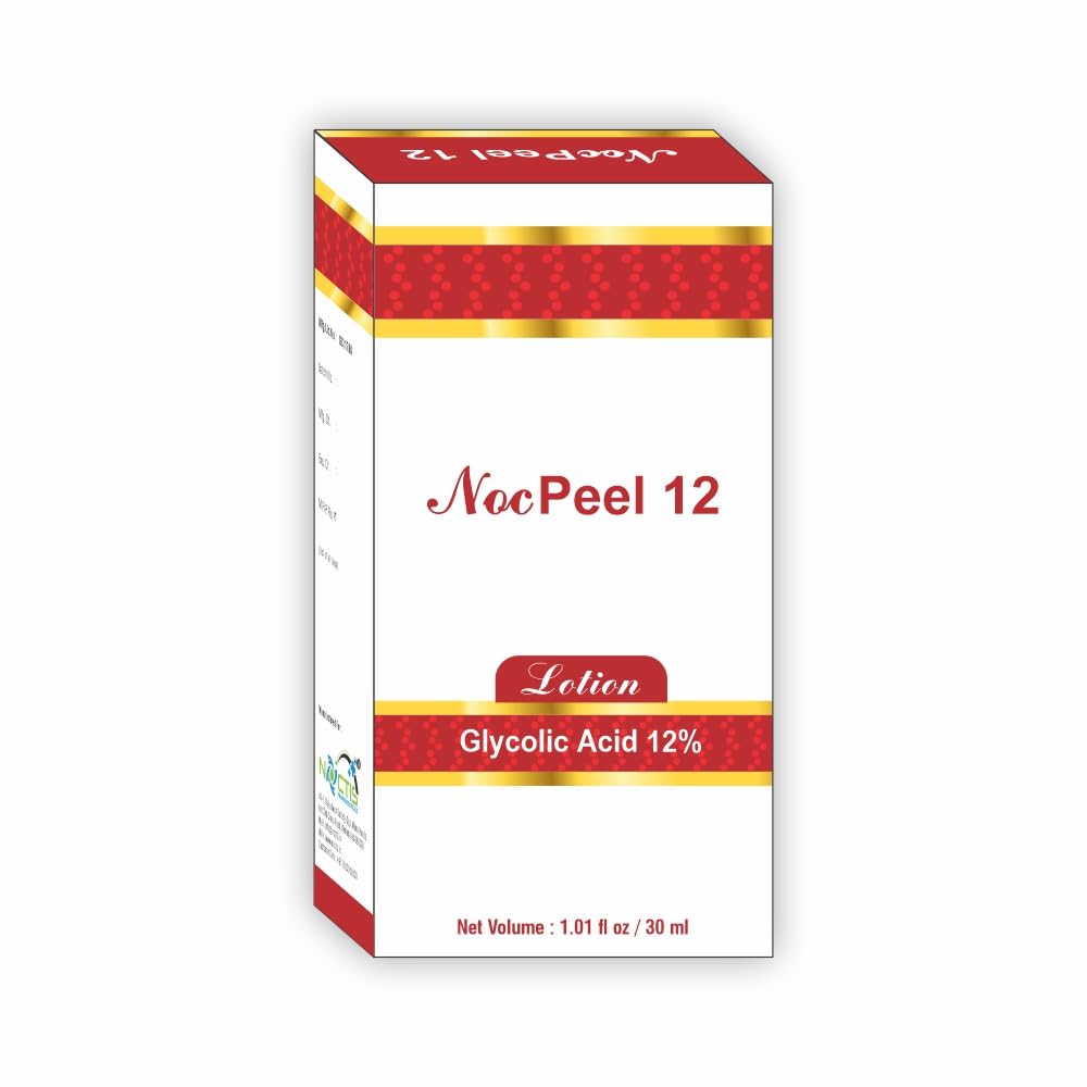 NOC PEEL 12 Lotion - Exfoliating & Moisturizing Face & Body Lotion for Smooth Skin | Perfect for Daily Skincare Routine & Post-Treatment Care