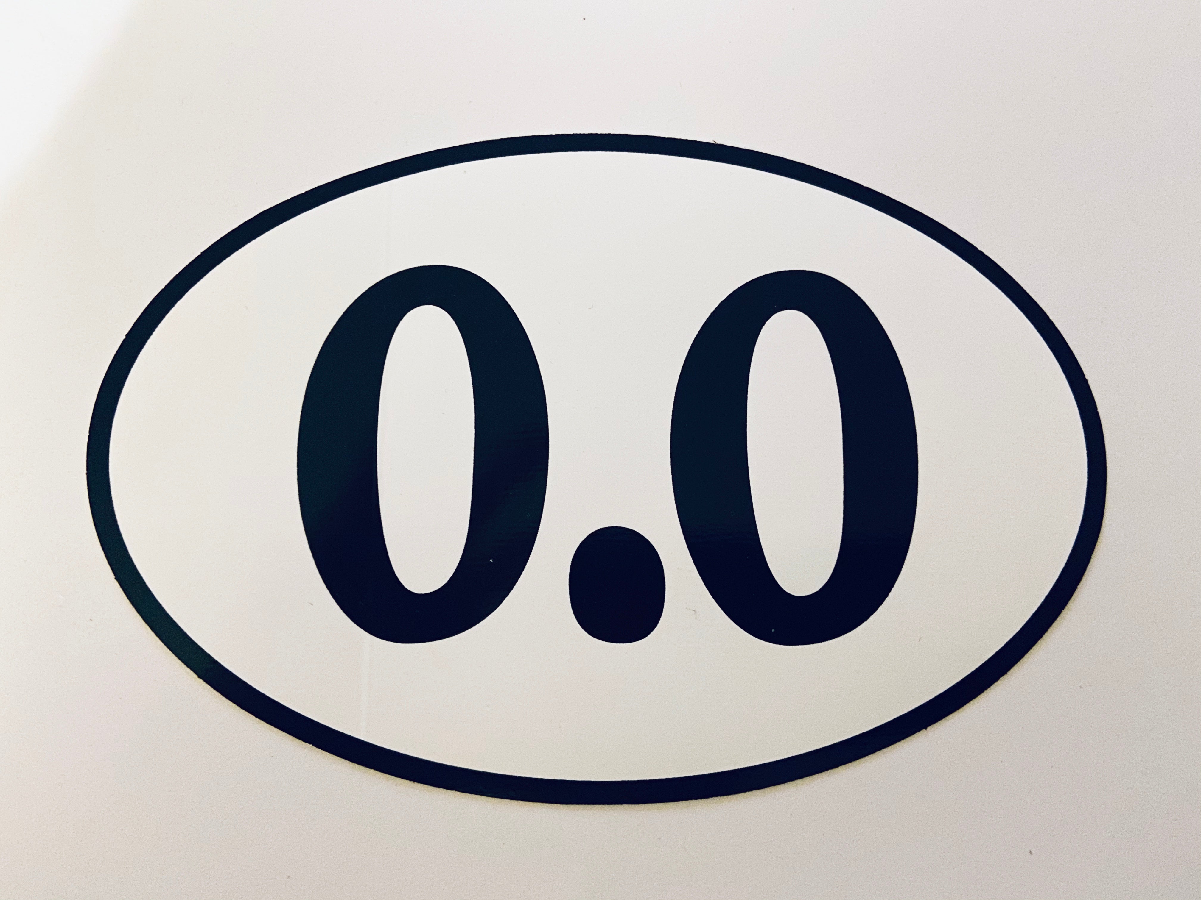 0val 0.0 Sticker - Premium Vinyl Decal for Laptops, Phones, Cars & DIY Crafts - Waterproof & Durable Decorative Stickers for Personalization