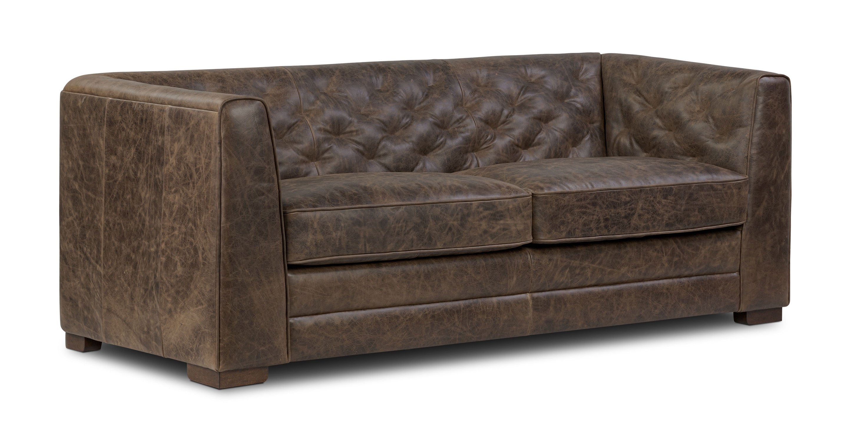 Essex 86 Leather Pull-Out Convertible Sleeper Sofa - Modern Leather Sofa Bed for Living Room, Guest Room & Small Spaces