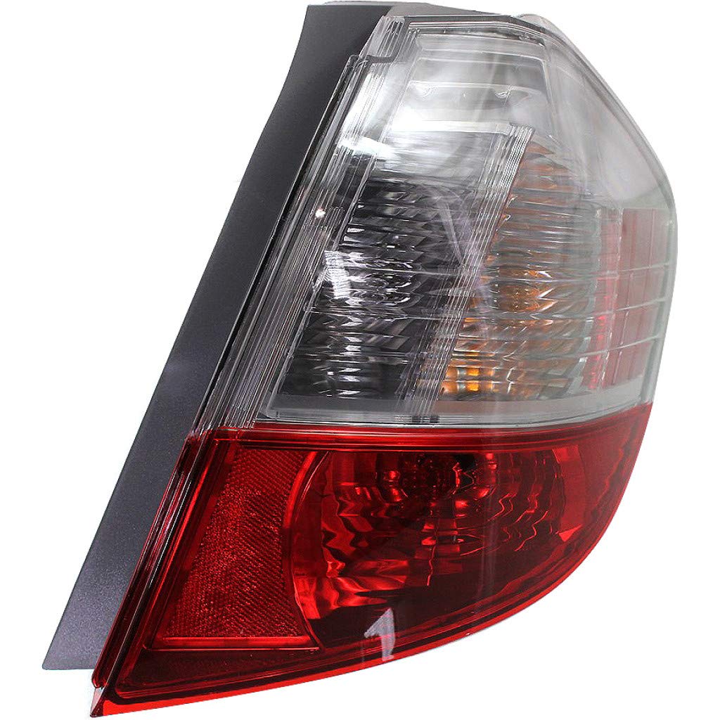 Honda Fit Tail Light Assembly 2009-2014 Passenger Side - DOT Certified Replacement for HO2801176 & 33500-TK6-A01 with Bulbs | Perfect for Night Driving & Enhanced Safety