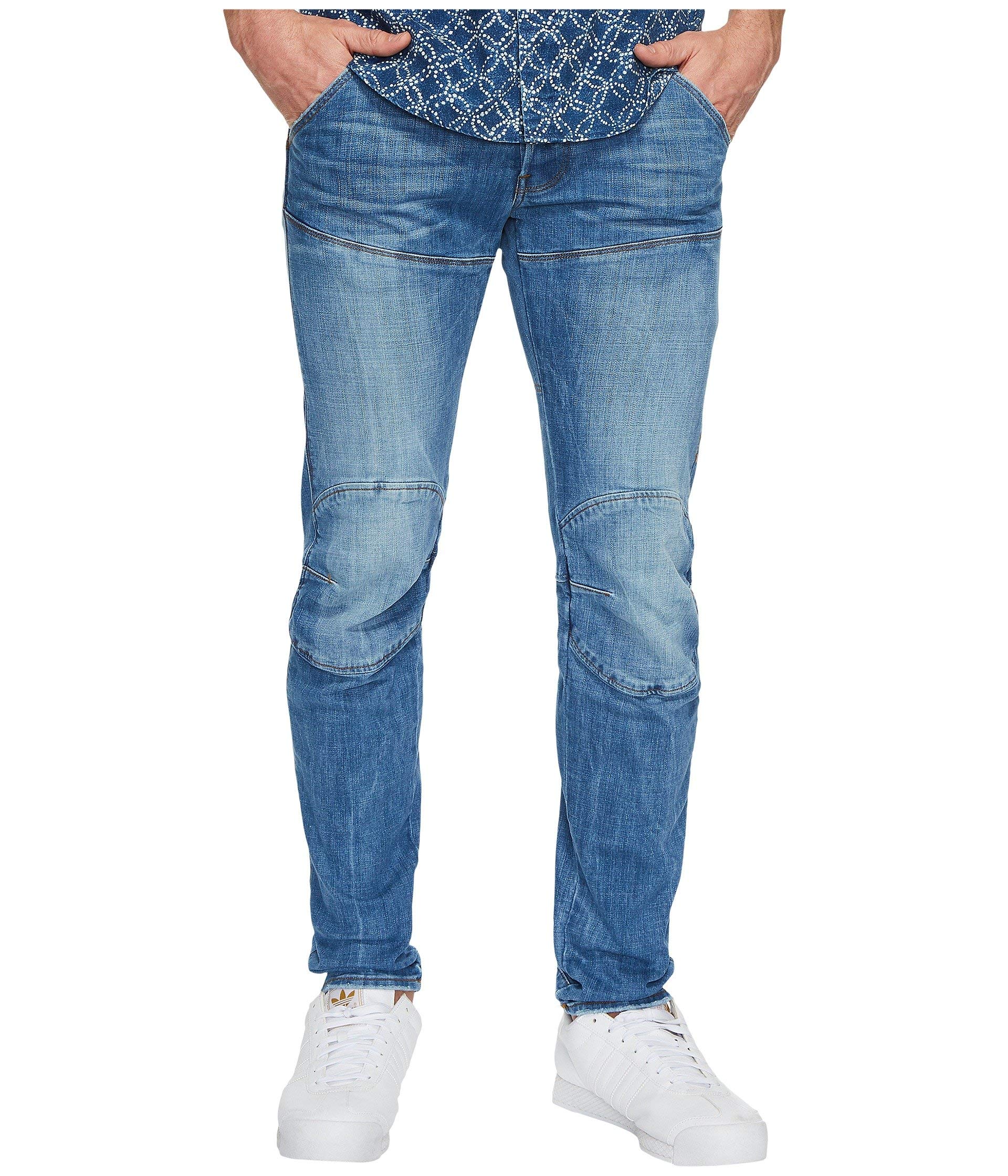 G-Star Raw Men's 5620 3D Deconstructed Tapered Fit Jeans - Slim Stretch Denim Pants for Casual Wear & Street Style Outfits