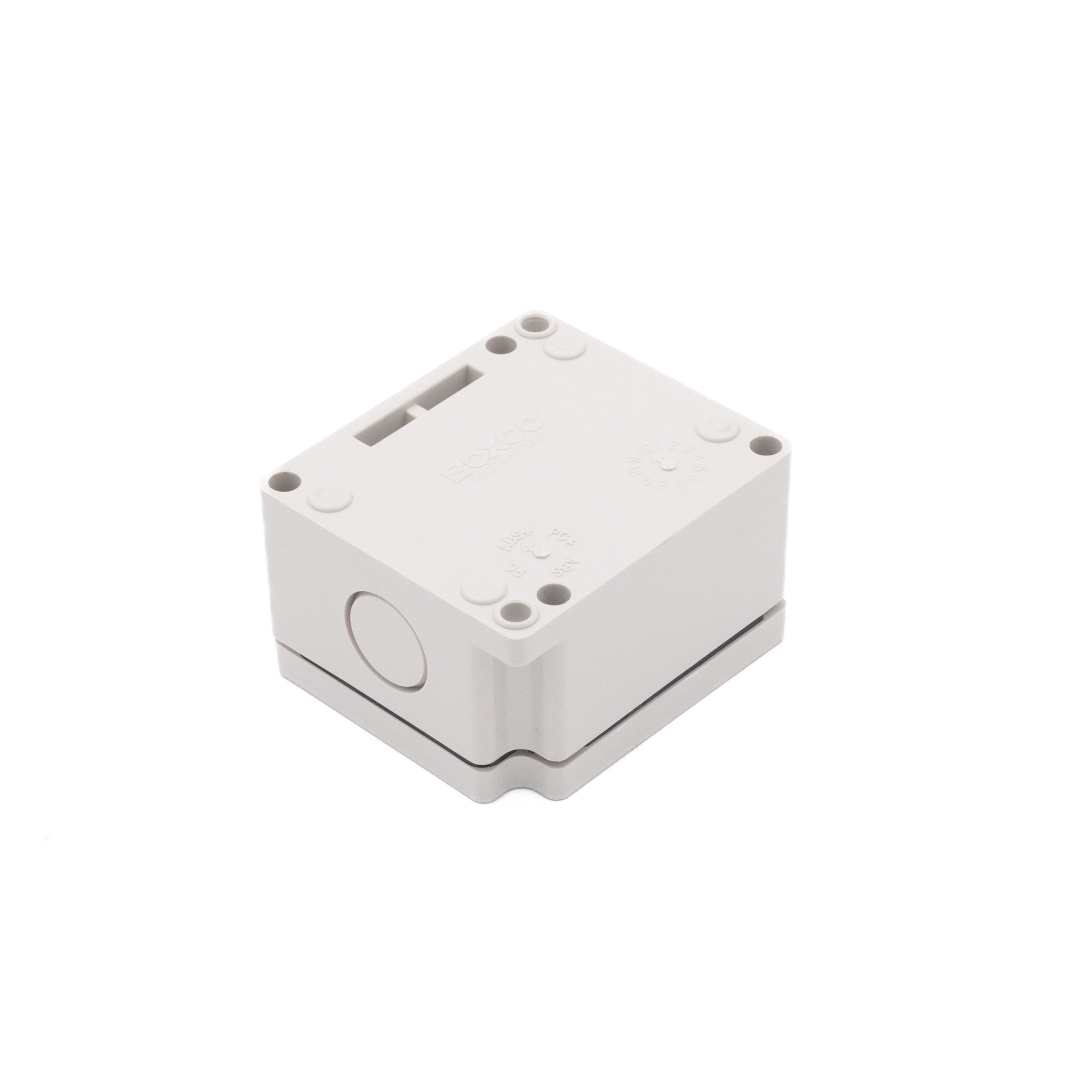 Boxco 4 Pole Terminal Box - 2.17 x 3.58 x 1.69 Inches (55 x 91 x 43mm) - IP67 & IK08 Rated ABS Grey Cover - Ideal for Outdoor Electrical Wiring & Industrial Control Panels