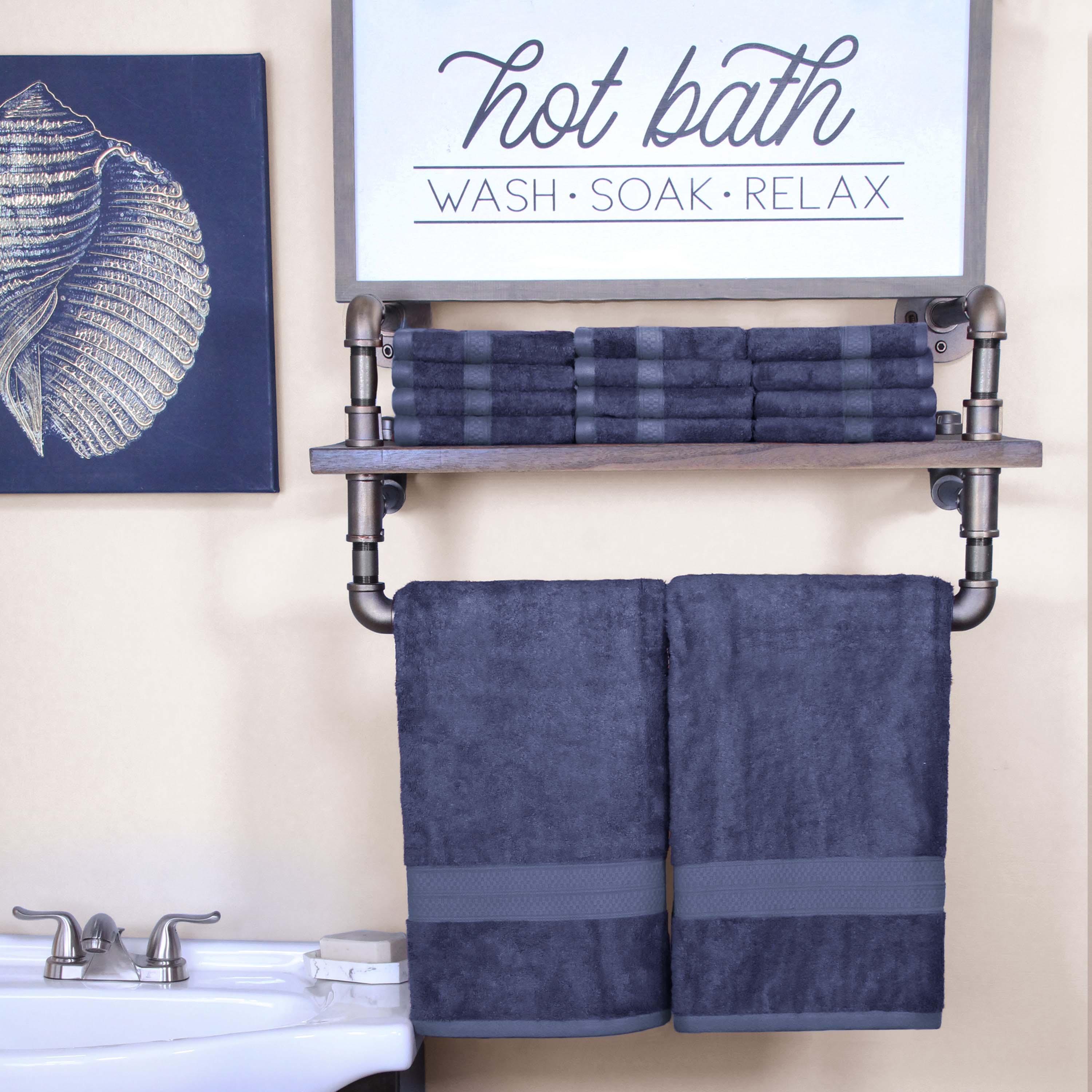 Ultra Soft Bamboo Rayon & Cotton Blend Bath Towel and Face Towel Set - Eco-Friendly, Absorbent & Gentle for Spa, Bathroom & Travel Use