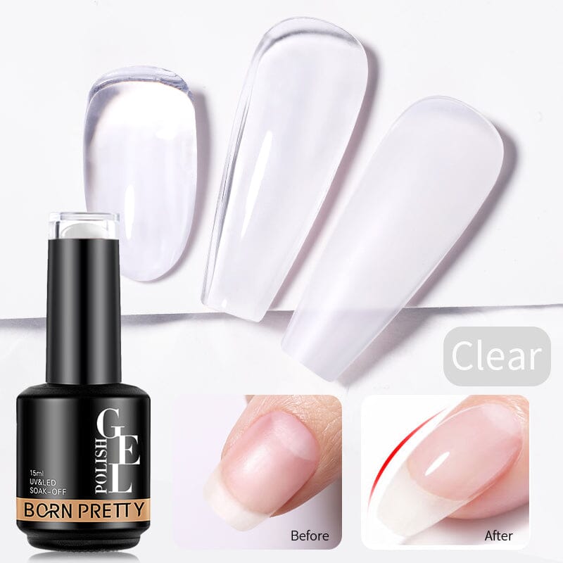 BORN PRETTY 15ml Rubber Base Gel - Long-Lasting Nail Strengthener for DIY Manicures & Professional Nail Salons | Perfect for Gel Extensions & Nail Art