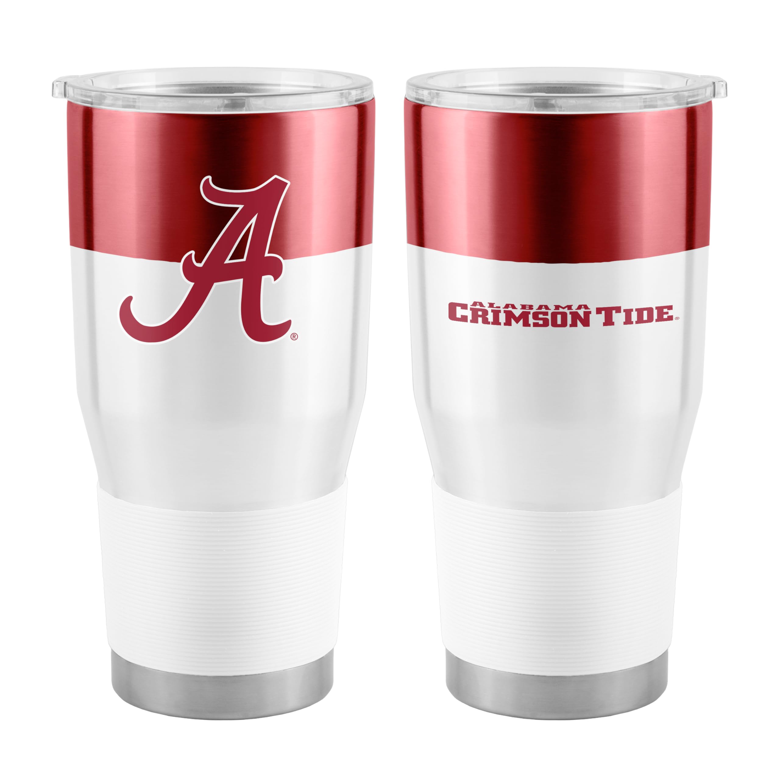 University of Alabama 20 oz Stainless Steel Insulated Tumbler - NCAA College Sports Drinkware - Red Glossy Finish - Perfect for Game Days, Tailgating & Office Use - 1 Count