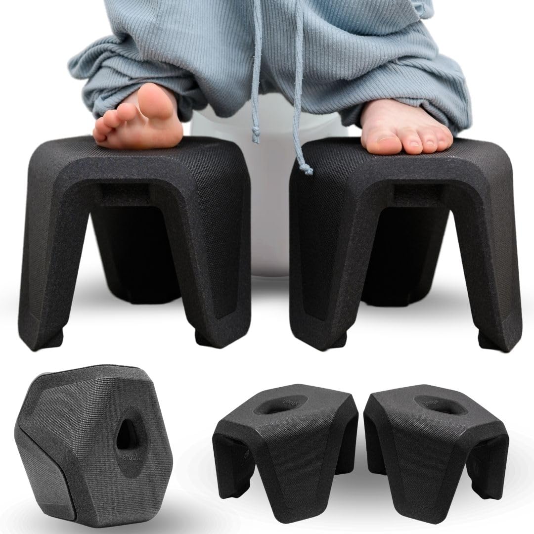STUUL Toilet Stool for Adults - Ergonomic Bathroom Stool for Natural Bowel Movement & Constipation Relief | Healthy Gut Support | Perfect for Home, Office & Travel Use